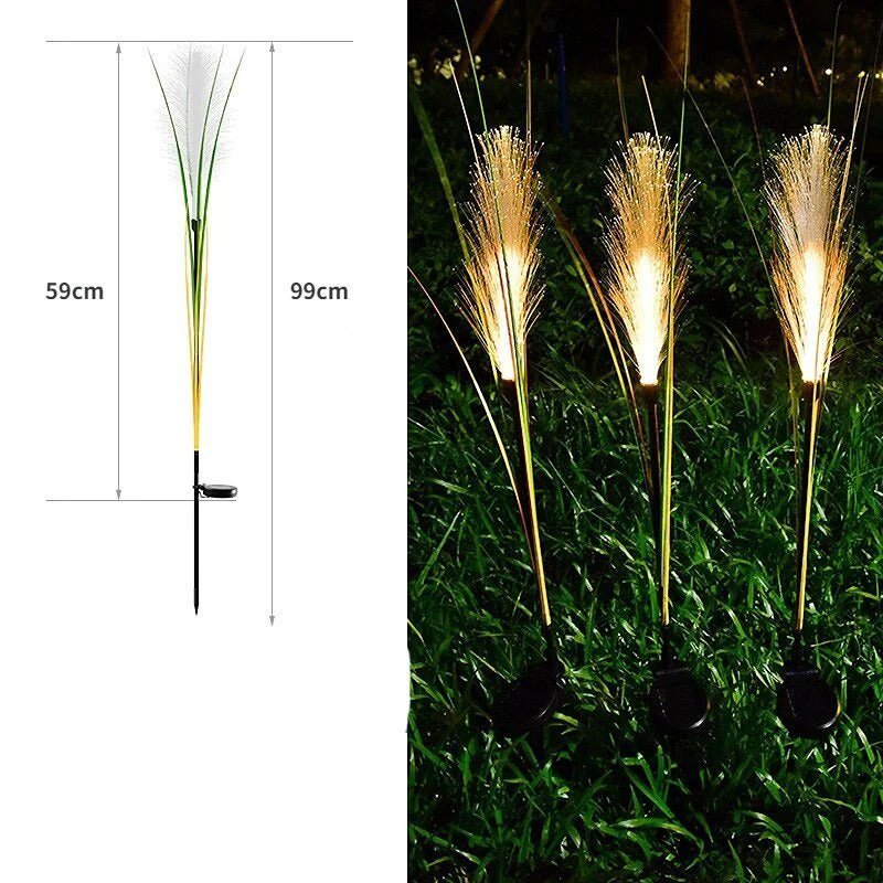 Solar Reed Garden Light - LED Solar Garden Lights Outdoor Waterproof Reed Light