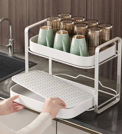 Cups Rack with Drain Tray