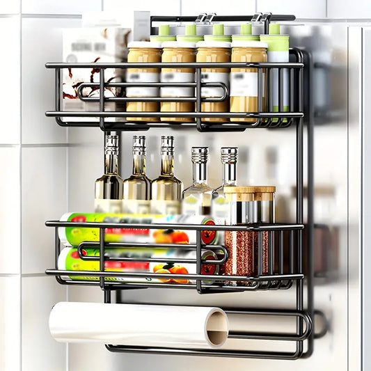 Metal Refrigerator Storage Rack Organizer