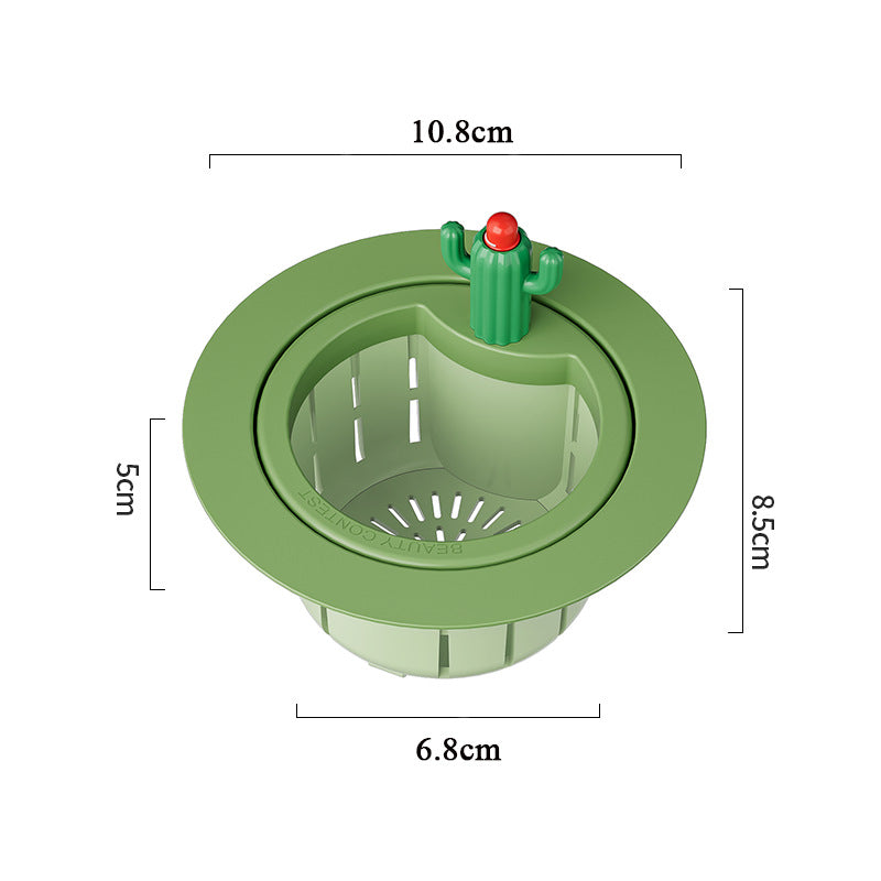 Sink Drain Basket Cartoon Cactus