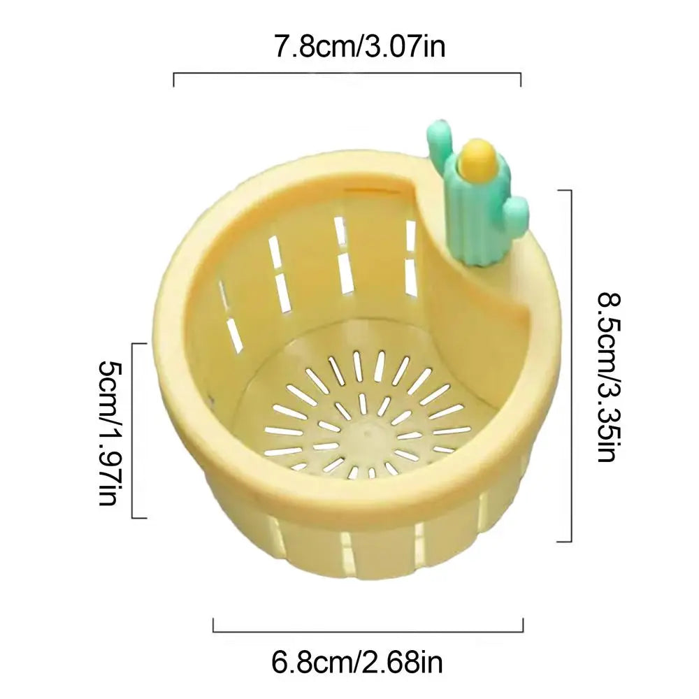 Sink Drain Basket Cartoon Cactus