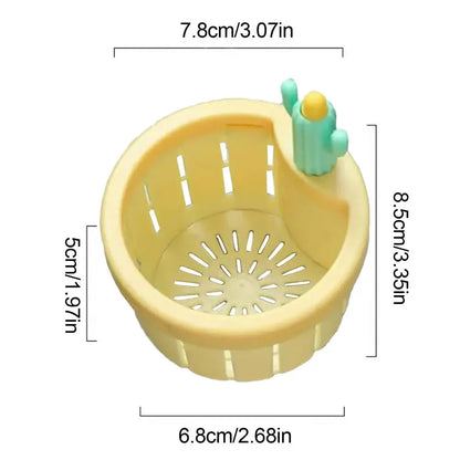 Sink Drain Basket Cartoon Cactus