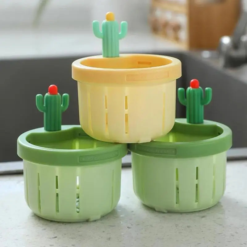 Sink Drain Basket Cartoon Cactus