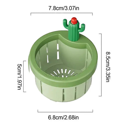 Sink Drain Basket Cartoon Cactus