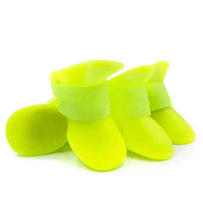4Pcs Pet WaterProof Rainshoe