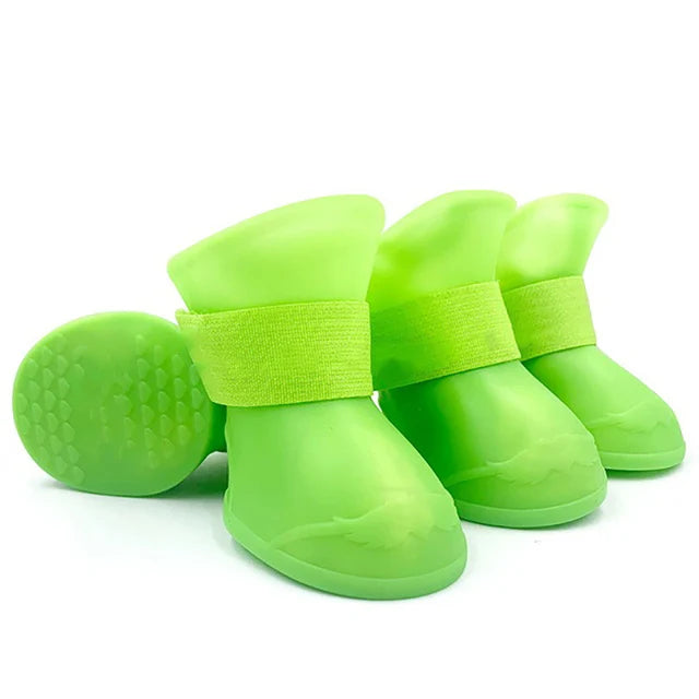 4Pcs Pet WaterProof Rainshoe