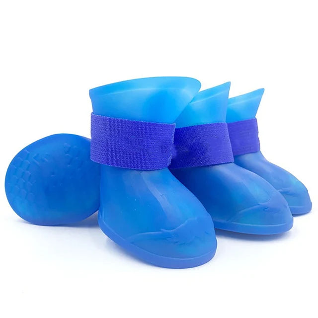 4Pcs Pet WaterProof Rainshoe