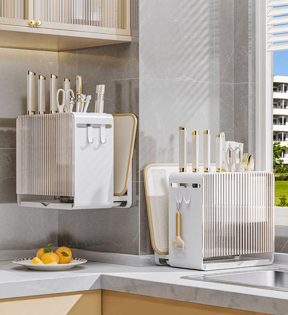 Multifunctional Wall Mounted Kitchen Utensil Holder