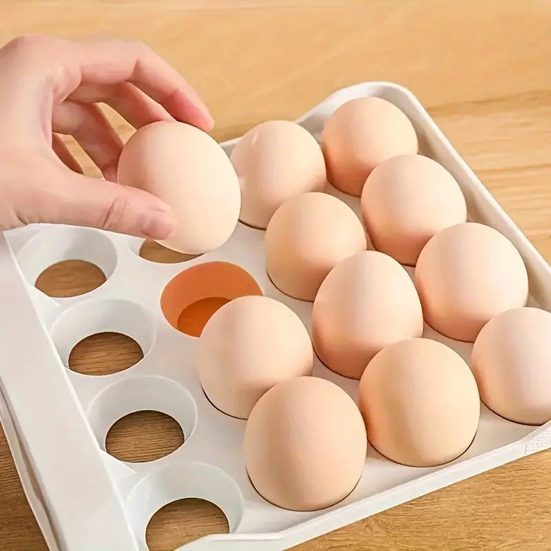 32 Grids Double Drawer Storage Shockproof Egg Holder