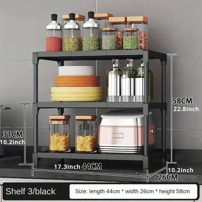 Multi-layer Versatile Storage Rack For Kitchen