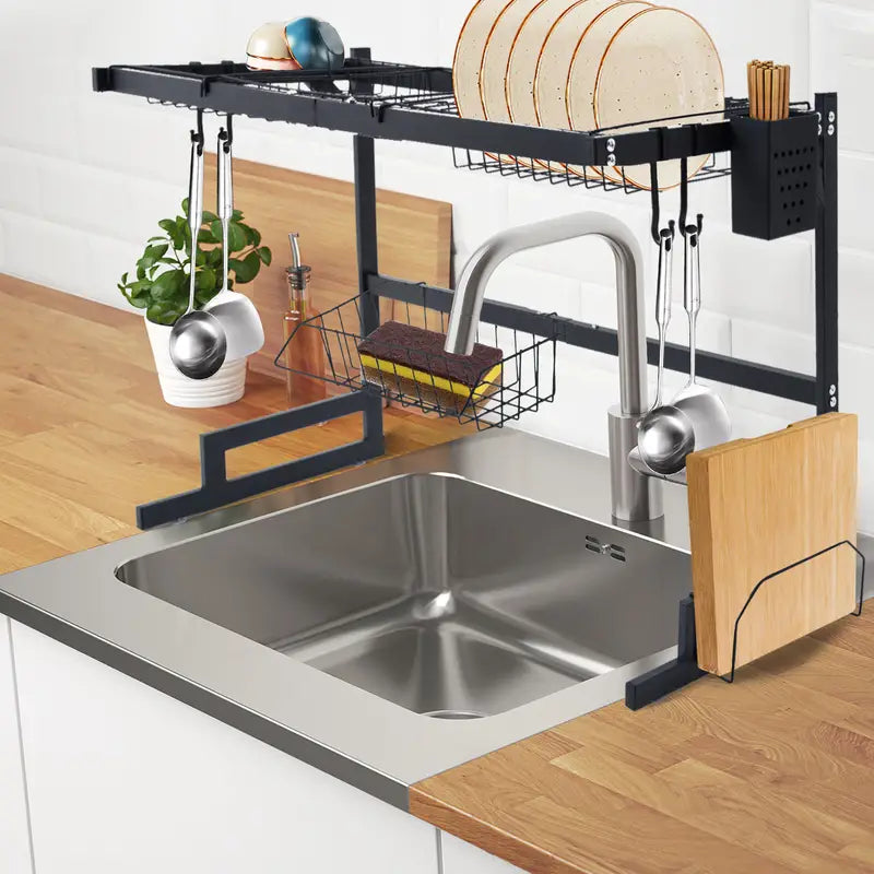 Multi Functional Dish Rack Kitchen Sink Drain Rack