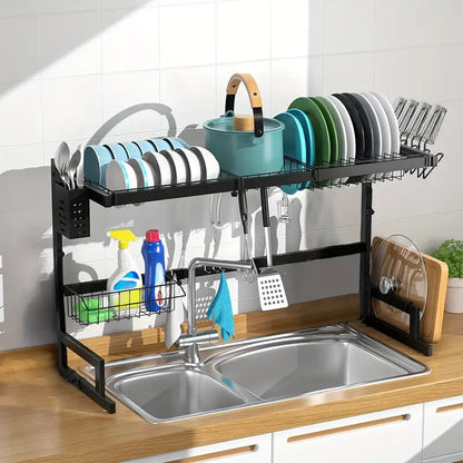 Multi Functional Dish Rack Kitchen Sink Drain Rack