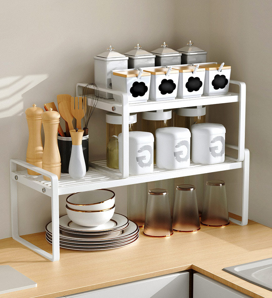 Expandable Countertop Organizer in Steel with Rust Resistant