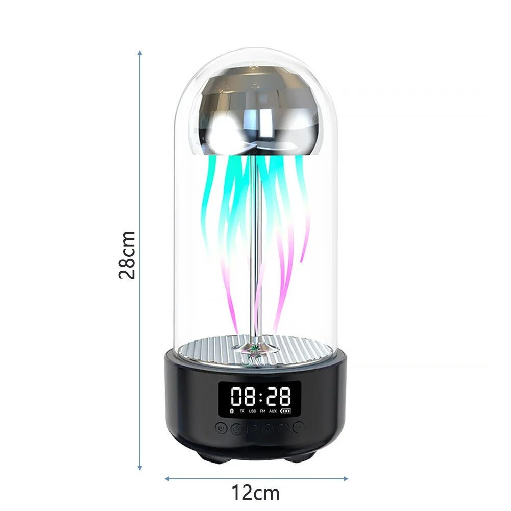 3-in-1  Jellyfish Lamp with Clock - Smart Decoration Bluetooth Speaker