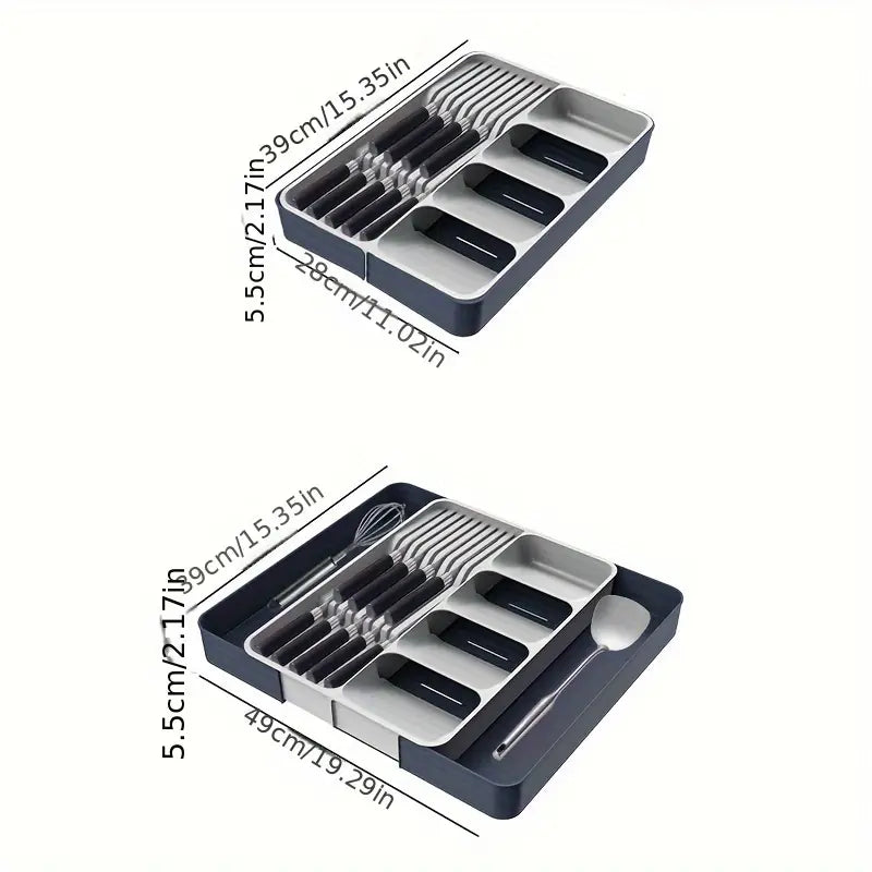 Flatware Organizers 3-in-1 Large Knife And Fork Organizer