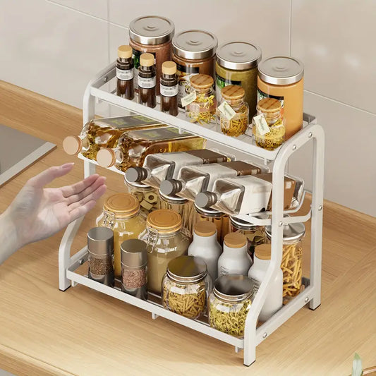 Rust-Proof 3-Tier Spice Rack Organizer