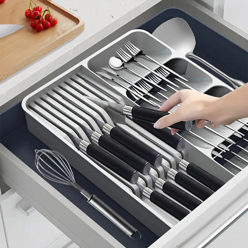 Flatware Organizers 3-in-1 Large Knife And Fork Organizer