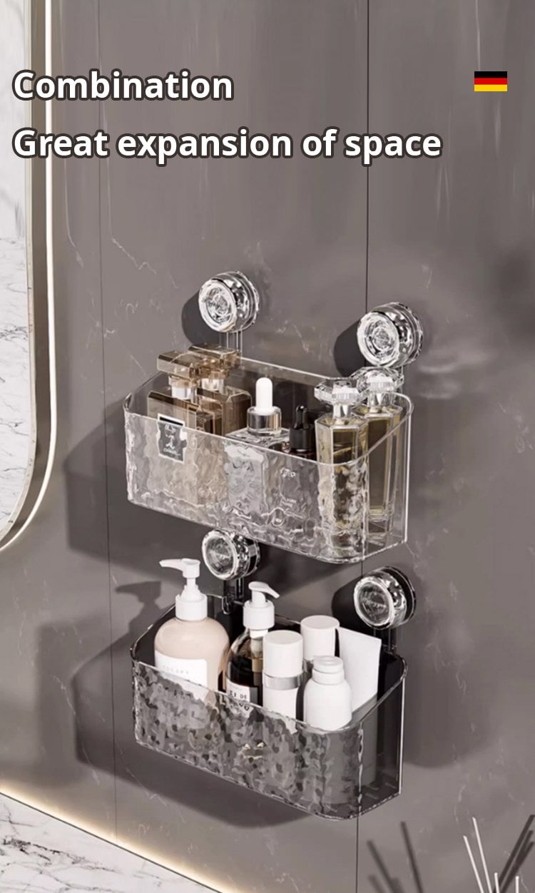 Glacier Pattern Suction Cup Shelf