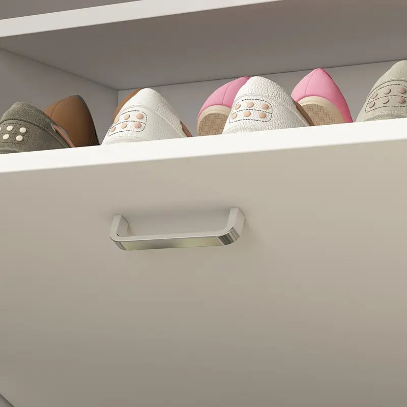 Shoe Cabinet with 2 Drawers Freestanding Shoe Rack Storage
