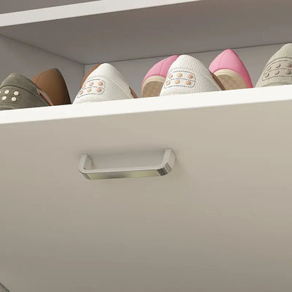 Shoe Cabinet with 2 Drawers Freestanding Shoe Rack Storage