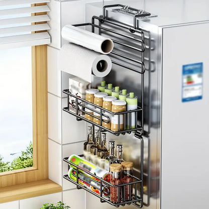 Metal Refrigerator Storage Rack Organizer