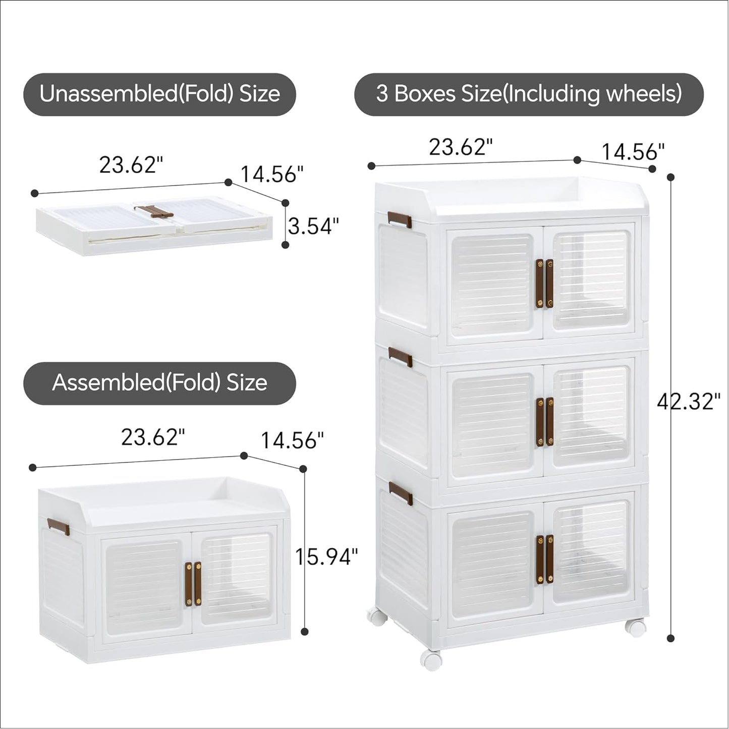 Stackable Storage Bins with Lids