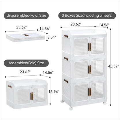Stackable Storage Bins with Lids