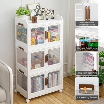 Stackable Storage Bins with Lids
