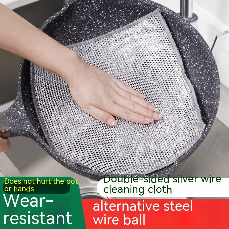 Steel Wool Cloth Kitchen Cleaning Rag