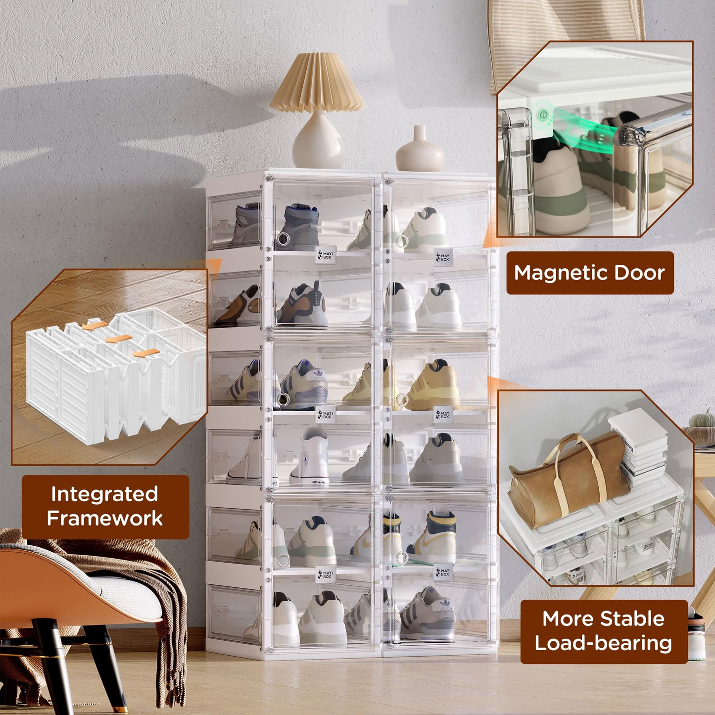 Quick Installation Foldable Shoe Rack.Shoe Organizers