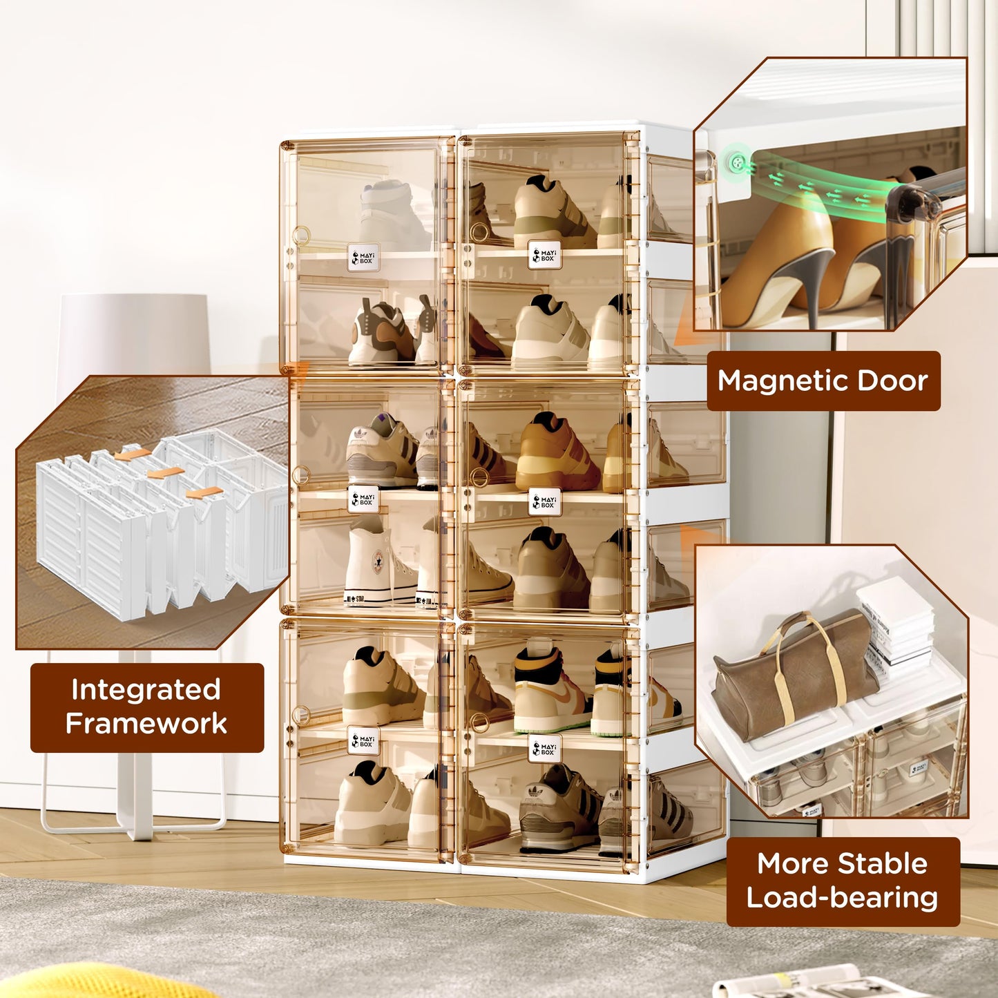 Quick Installation Foldable Shoe Rack.Shoe Organizers