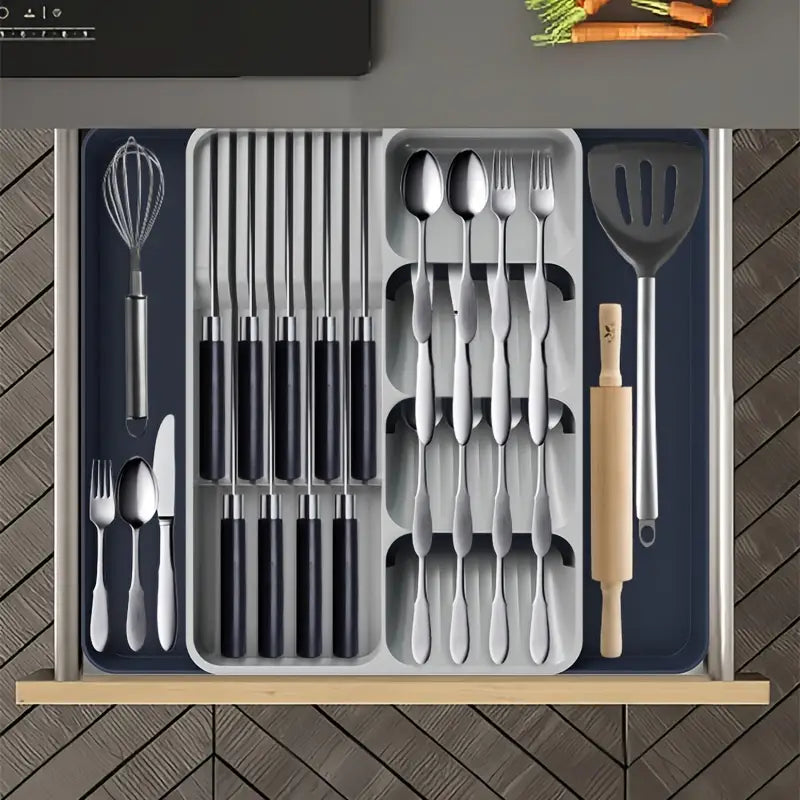 Flatware Organizers 3-in-1 Large Knife And Fork Organizer