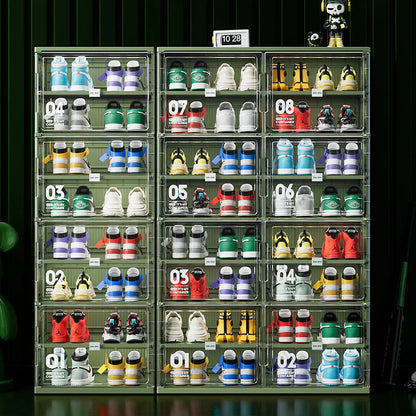 Green Foldable Multi-Layer Shoe Rack Cabinet