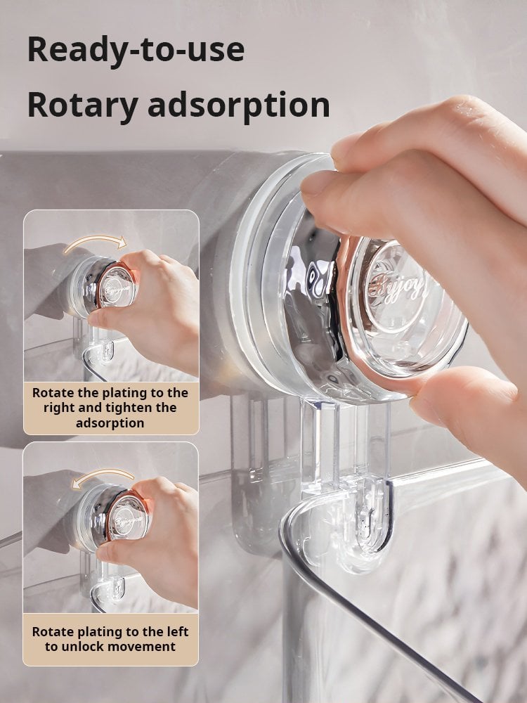 Glacier Pattern Suction Cup Shelf