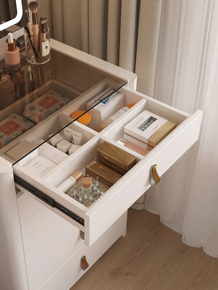 Makeup Vanity Bedside Table Dresser Storage Integrated