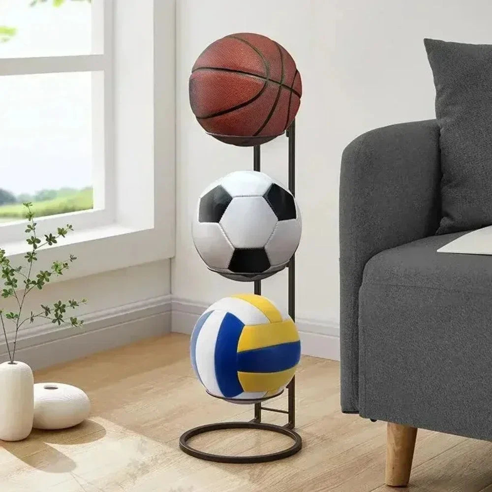 Indoor Children Basketball Storage Rack