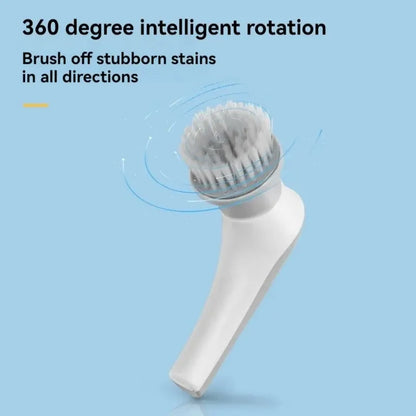 Multifunctional electric cleaning brush for bathroom, windows, kitchen, and automotive cleaning tools.