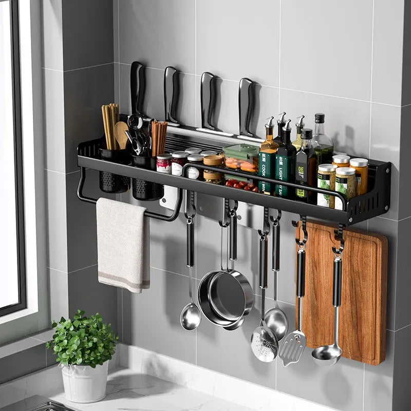 Kitchen Shelf Wall-mounted Spice Storage Racks