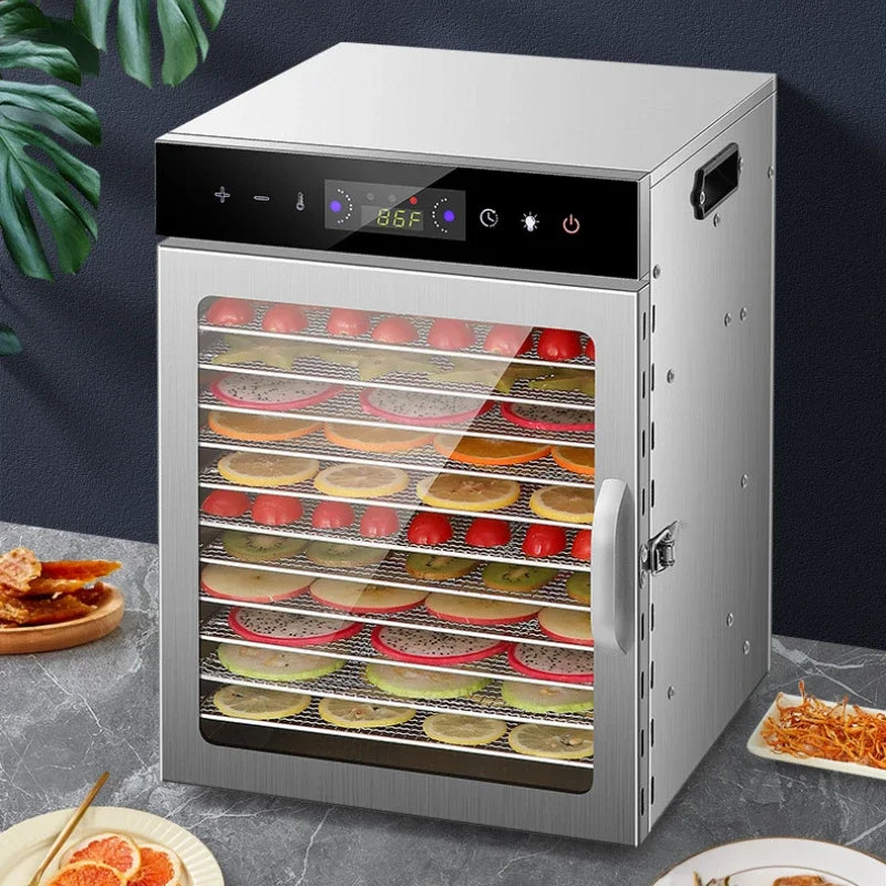 12-Layer Food Dehydrator | Smart Home Fruit & Food Dryer - Efficient Air Drying