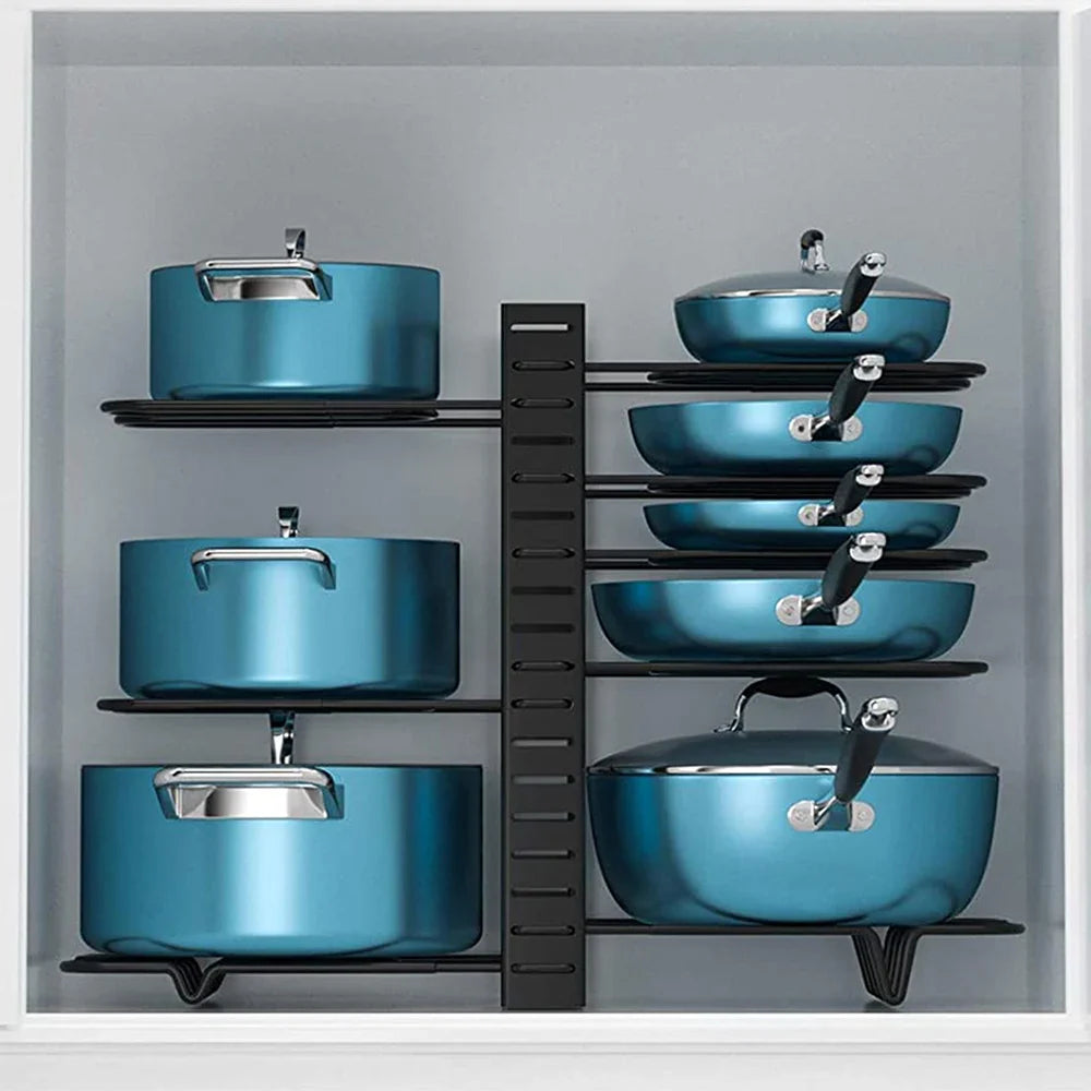 8 Tiers Pan Pot Organizer Rack