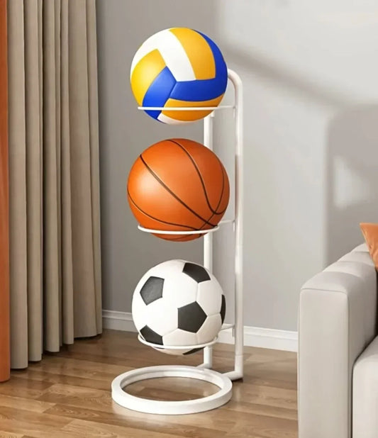Portable Basketball Storage Rack – Vertical Ball Holder