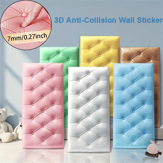 3D Self-Adhesive Foam Wall Stickers - Anti-Collision Pads