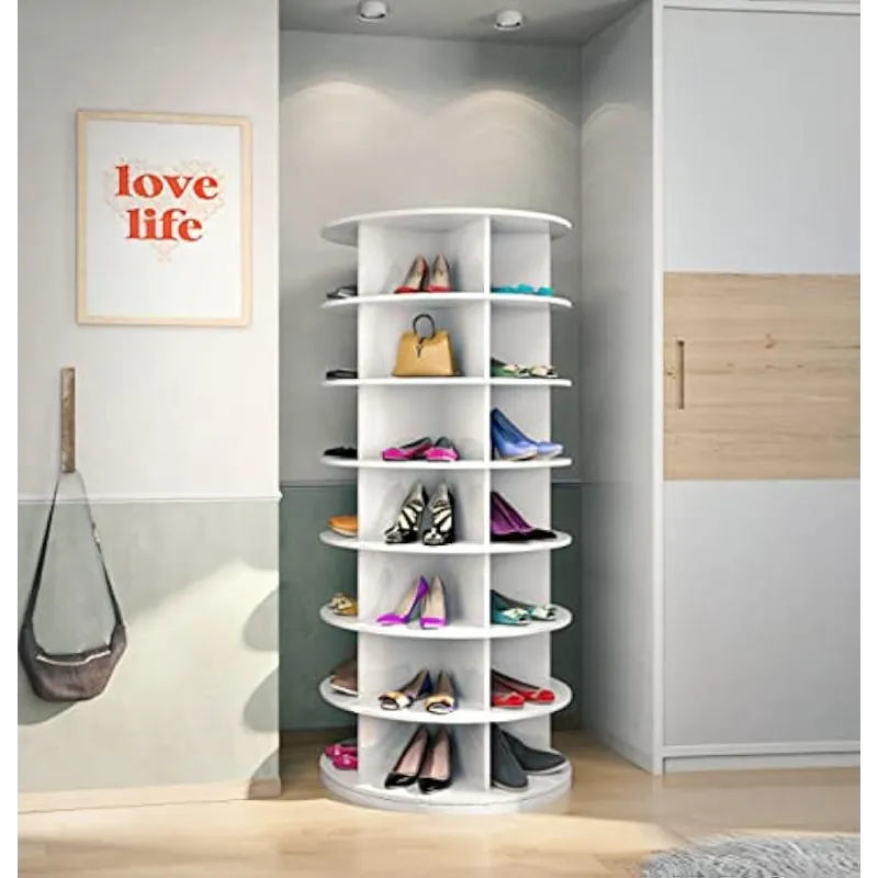 storage Rotating shoe rack 360° Spinning shoe rack