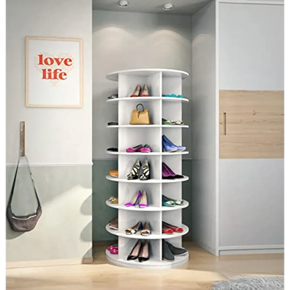 storage Rotating shoe rack 360° Spinning shoe rack