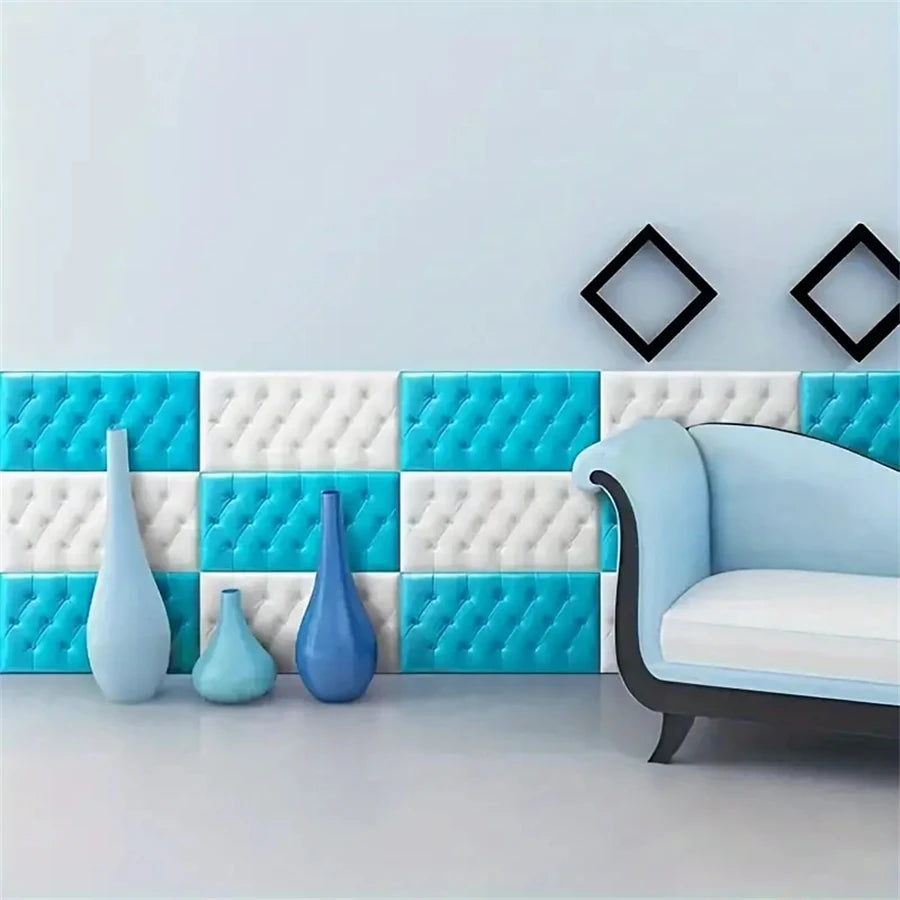 3D Self-Adhesive Foam Wall Stickers - Anti-Collision Pads