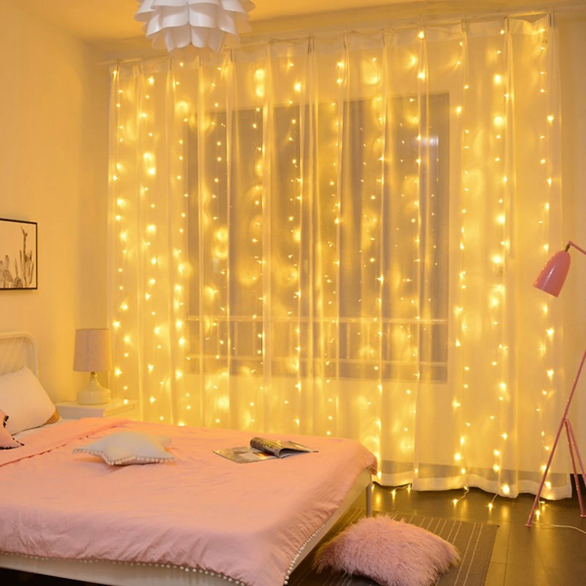 String Light Fairy Garland Curtain Light Decor
