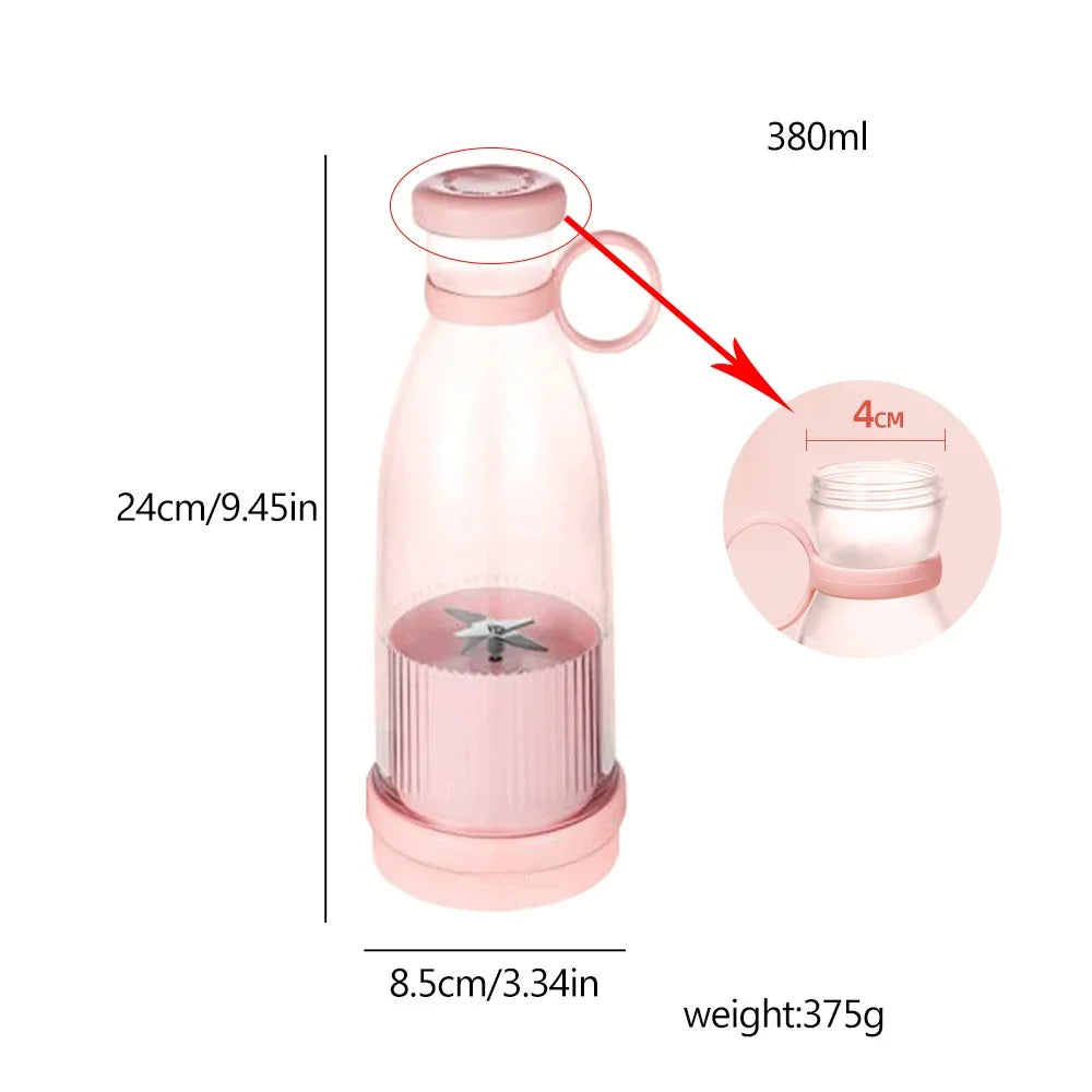 1PC Rechargeable Mixers Fresh Fruit Juicers  Portable Blender Smoothie Ice Maker