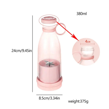 1PC Rechargeable Mixers Fresh Fruit Juicers  Portable Blender Smoothie Ice Maker