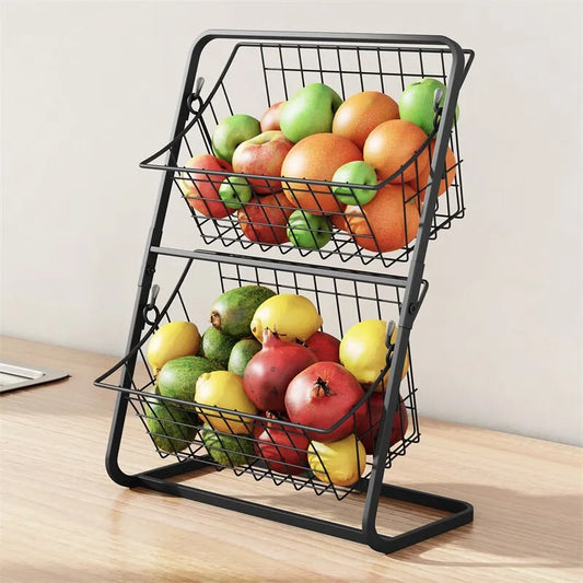 Double-Layer Kitchen & Bathroom Organizer Shelf