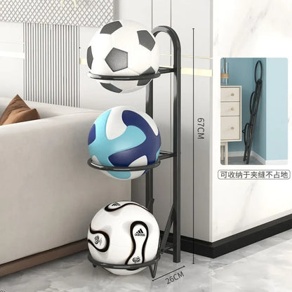 Indoor Children Basketball Storage Rack